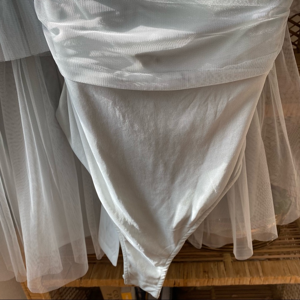 Maya Tulle Bridesmaid Set - Baby blue ruffle two piece - Picture 10 of 16